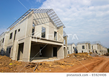 Building and Construction site of new home For housing at Thailand 65924406