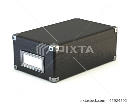 Black leather box 3D Black leather box 3D 65924893