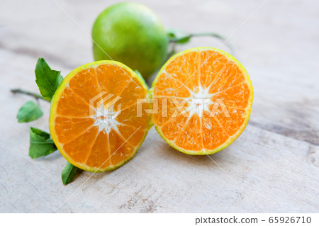 Fresh Orange Slice Cut half orange fruit harvest 65926710