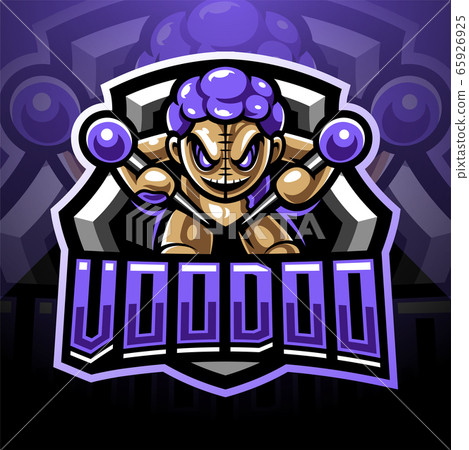 Voodoo esport mascot logo design 65926925
