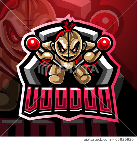 Voodoo esport mascot logo design 65926926