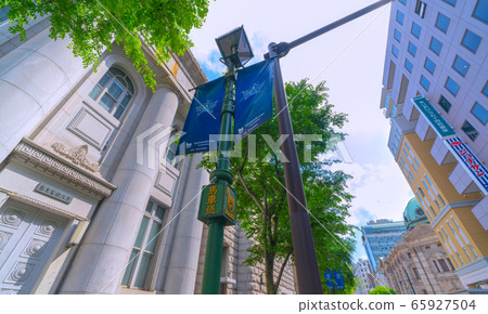 Japanese city view of Yokohama 65927504