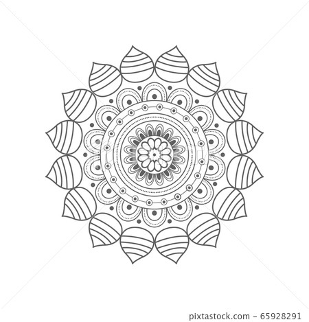 Mandala. Floral pattern 65928291