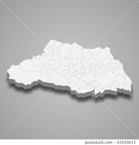 3d map prefecture of Japan Template for your 65930615