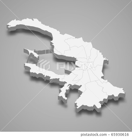 3d map region of Russia Template for your design 65930616