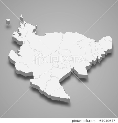 3d map prefecture of Japan Template for your 65930617