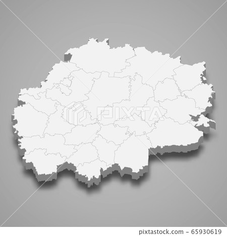 3d map region of Russia Template for your design 3d map region of Russia Template for your design 65930619