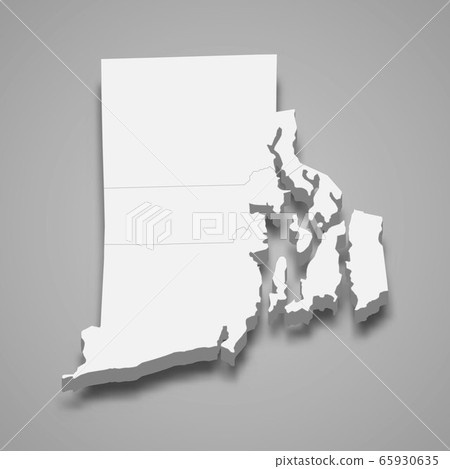 3d map state of United States Template for your 65930635