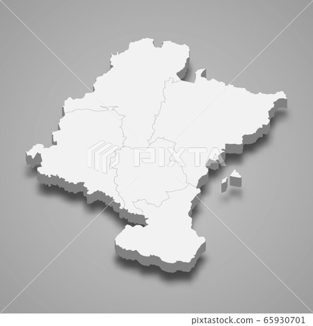 3d region of Spain Template for your design 65930701