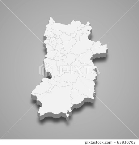 3d map prefecture of Japan Template for your 3d map prefecture of Japan Template for your 65930702