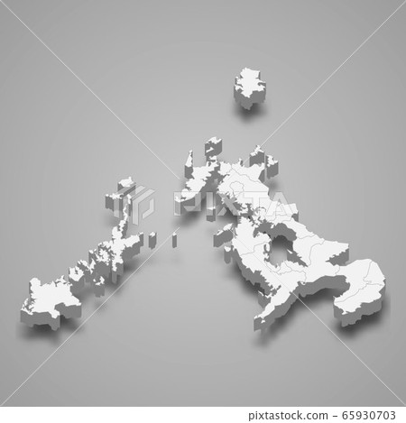 3d map prefecture of Japan Template for your 65930703