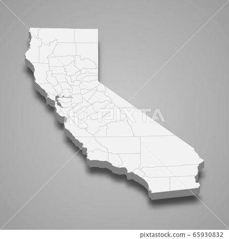 3d map state of United States Template for your 3d map state of United States Template for your 65930832