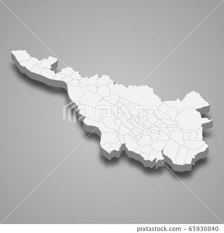 3d map state of Germany Template for your design 65930840