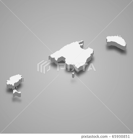 3d region of Spain Template for your design 3d region of Spain Template for your design 65930851