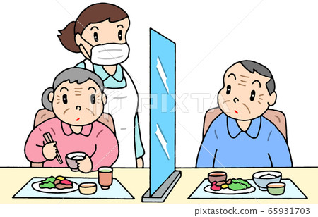 Infection control during meals at nursing homes 65931703