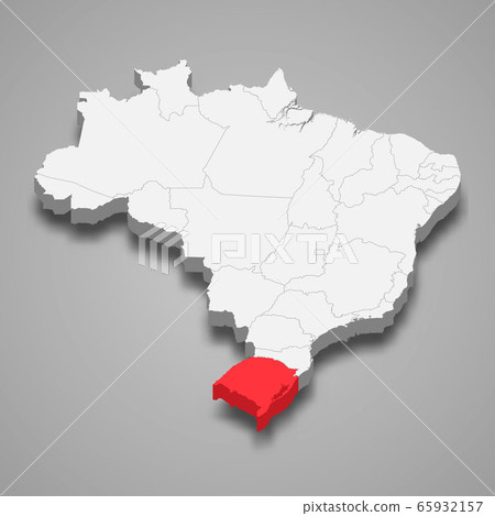 state location within Brazil 3d map Template for state location within Brazil 3d map Template for 65932157