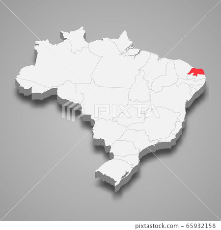 state location within Brazil 3d map Template for state location within Brazil 3d map Template for 65932158