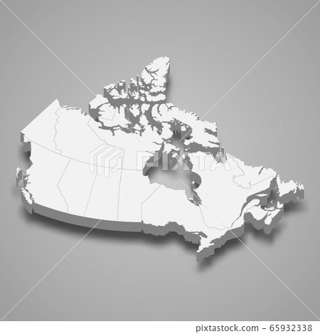 3d map with borders Template for your design 65932338