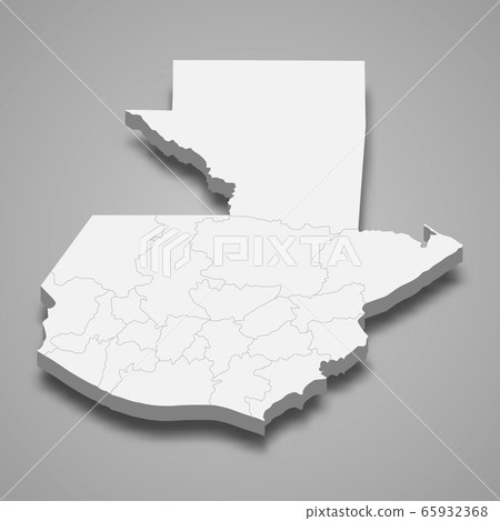 3d map with borders Template for your design - Stock Illustration ...
