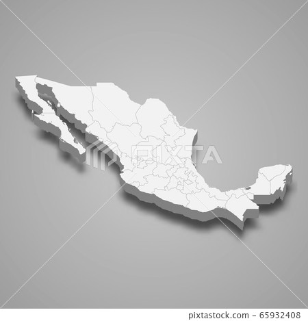 3d map with borders Template for your design - Stock Illustration ...