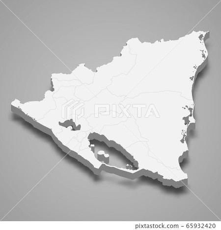 3d map with borders Template for your design 3d map with borders Template for your design 65932420
