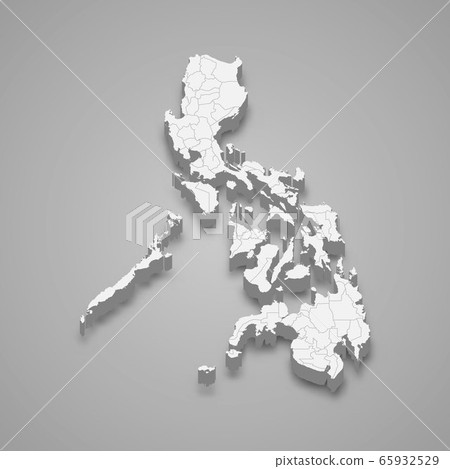 3d map with borders Template for your design - Stock Illustration ...