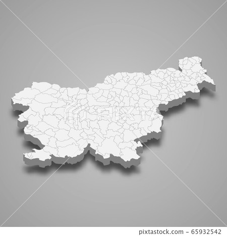 3d map with borders Template for your design - Stock Illustration ...