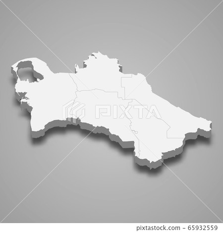 3d map with borders Template for your design - Stock Illustration ...
