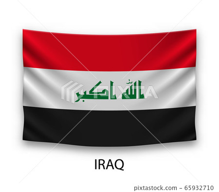 Hanging silk flag Template for your design 65932710