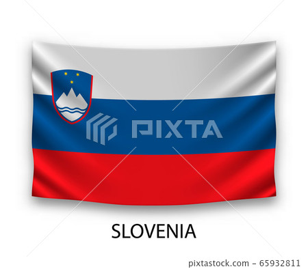 Hanging silk flag Template for your design Hanging silk flag Template for your design 65932811
