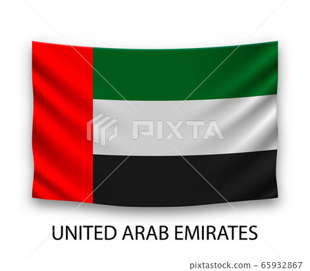 Hanging silk flag Template for your design 65932867
