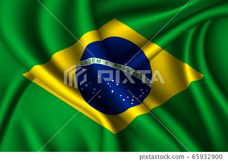 national flag of silk. Template for your design 65932900