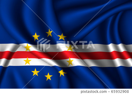 national flag of silk. Template for your design 65932908