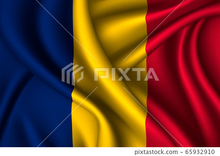 national flag of silk. Template for your design 65932910