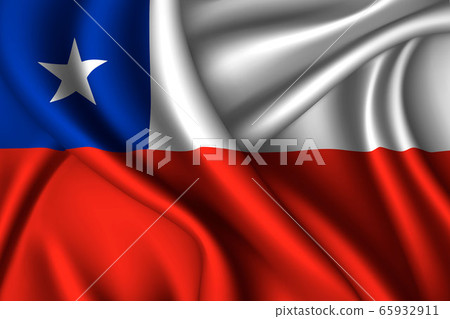 national flag of silk. Template for your design 65932911