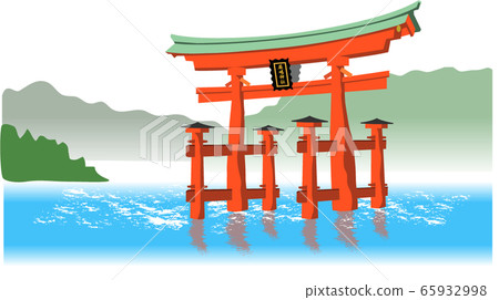 廣島觀光宮島嚴島神社色 65932998