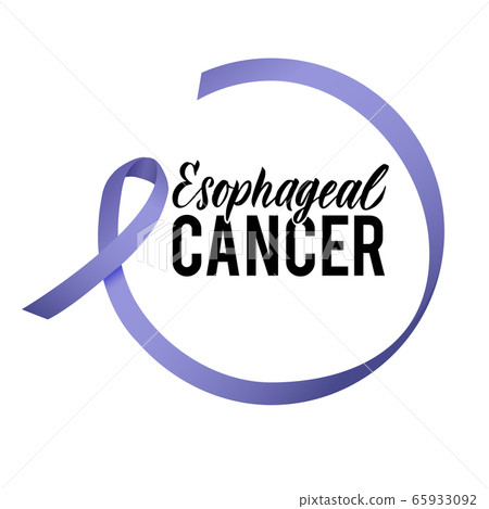 Vector Esophageal Cancer Awareness Calligraphy Poster Design. Stroke Violet Ribbon. April is Cancer Awareness Month Vector Esophageal Cancer Awareness Calligraphy Poster Design. Stroke Violet Ribbon. April is Cancer Awareness Month 65933092