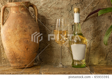 white wine and old jug 65933391