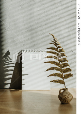 Vertical trend mockup with shadows and golden Vertical trend mockup with shadows and golden 65933708