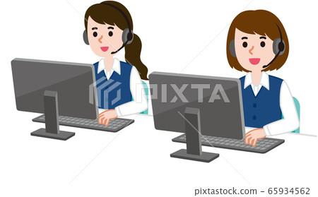 Call center operator woman 65934562