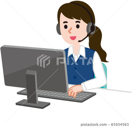 Call center operator woman Call center operator woman 65934563