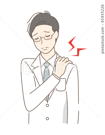 A man suffering from stiff shoulders 65935226