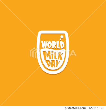 vector wold milk day outline style icon or... - Stock Illustration ...