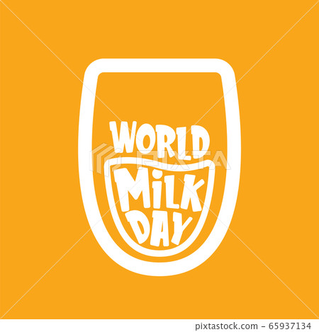 vector wold milk day outline style icon or... - Stock Illustration ...