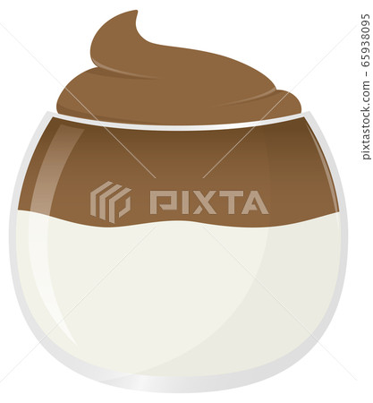 Dalgona coffee illustration vector 65938095