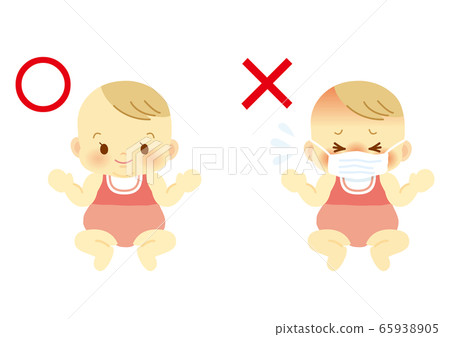 嬰兒07_○×健康狀況_粉色 嬰兒07_○×健康狀況_粉色 65938905