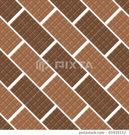 Milk Brown Chocolate Bar Seamless Pattern. Sweet Food 65939152