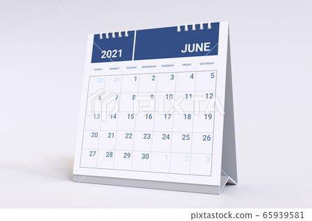 3D Rendering - Calendar for June. 2021 Monthly... - Stock Illustration  [65939581] - PIXTA