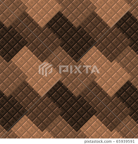 Milk Brown Chocolate Bar Seamless Pattern. Sweet Food 65939591