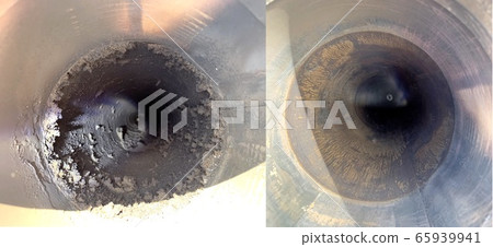 Chimney cleaning before and after Chimney cleaning before and after 65939941
